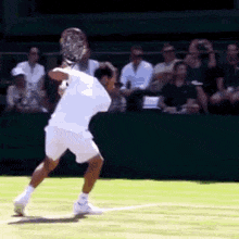 Animated GIF of tennis player missing backhand.